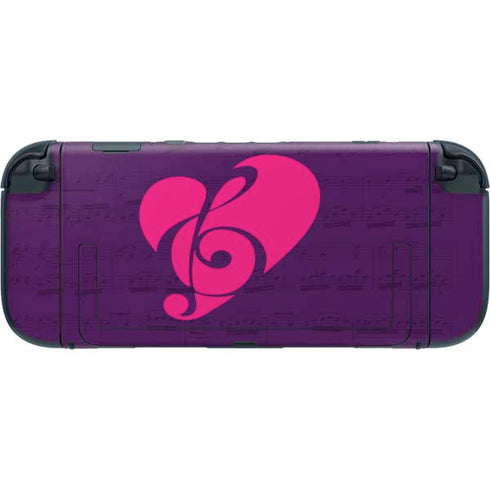 Purple Musical Notes Nintendo Switch 2 (2025) with Joy-Con Skin